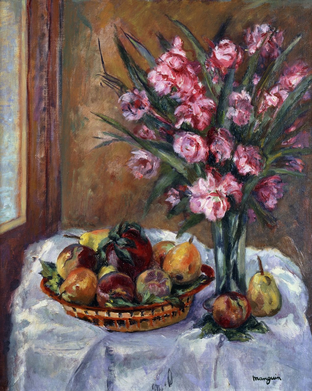 Adelfas y frutas; Lauriers Roses et Fruits de Henri Charles Manguin