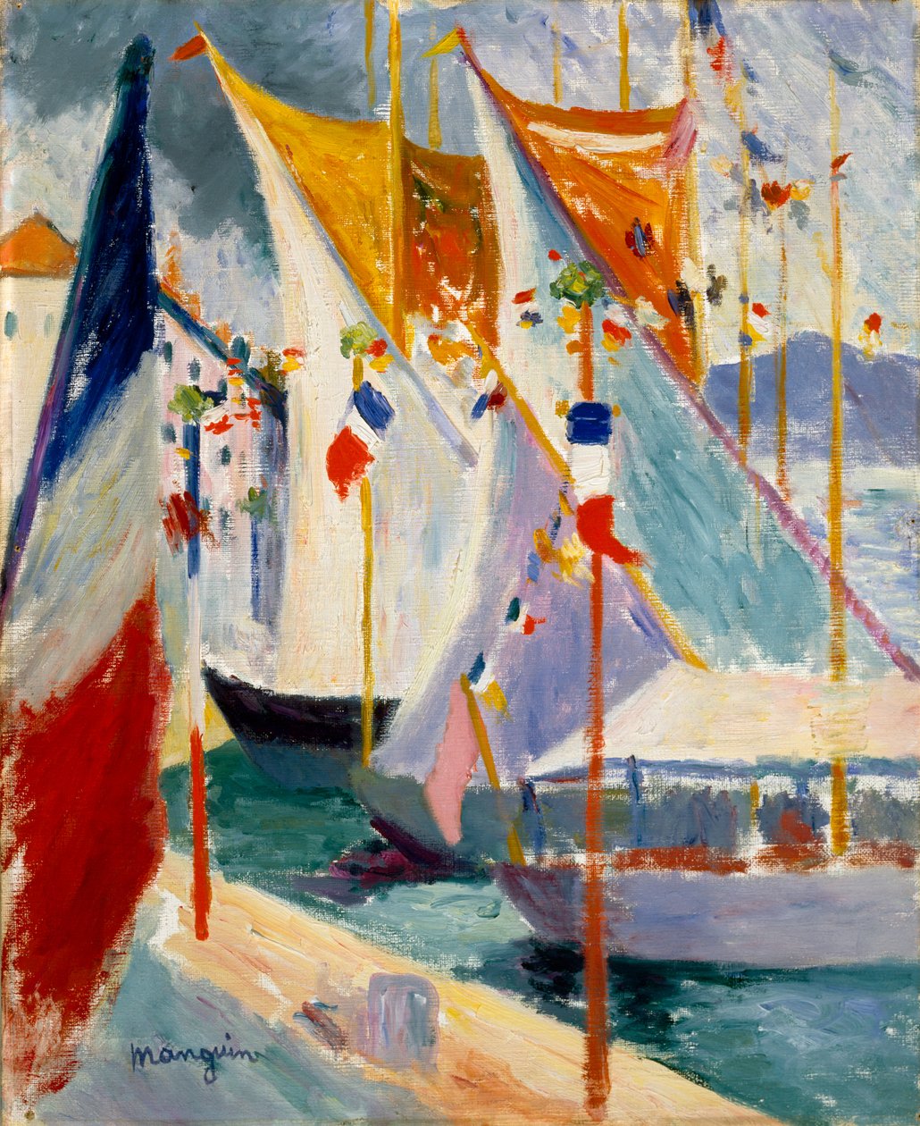 Puerto de Saint-Tropez de Henri Charles Manguin