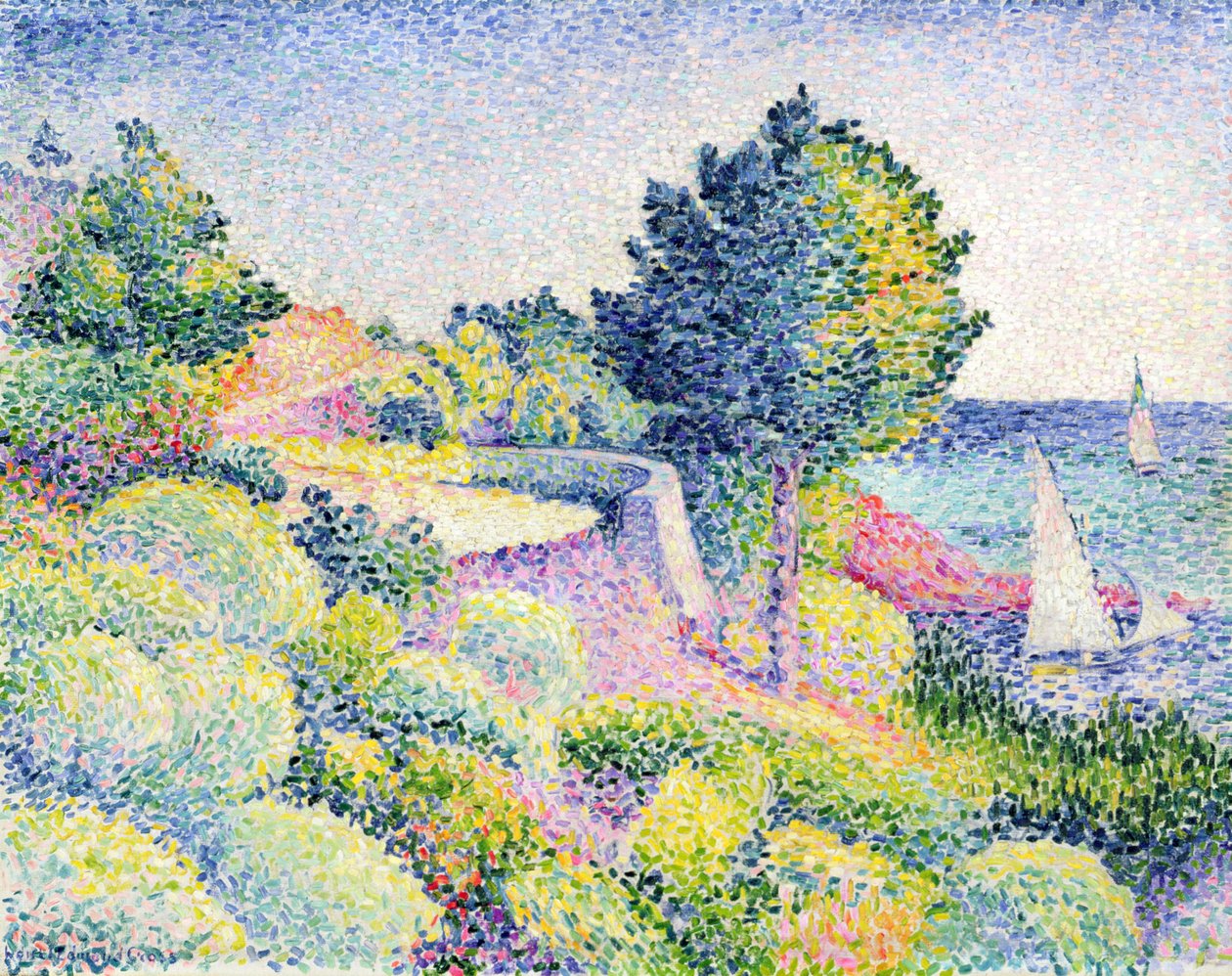La ruta en la costa, 1907 de Henri Edmond Cross