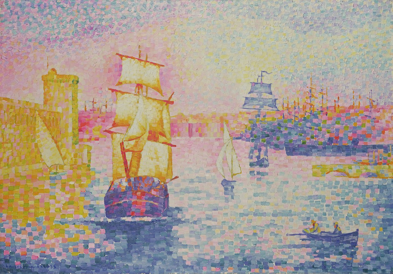 El puerto de Marsella, c.1909 de Henri Edmond Cross