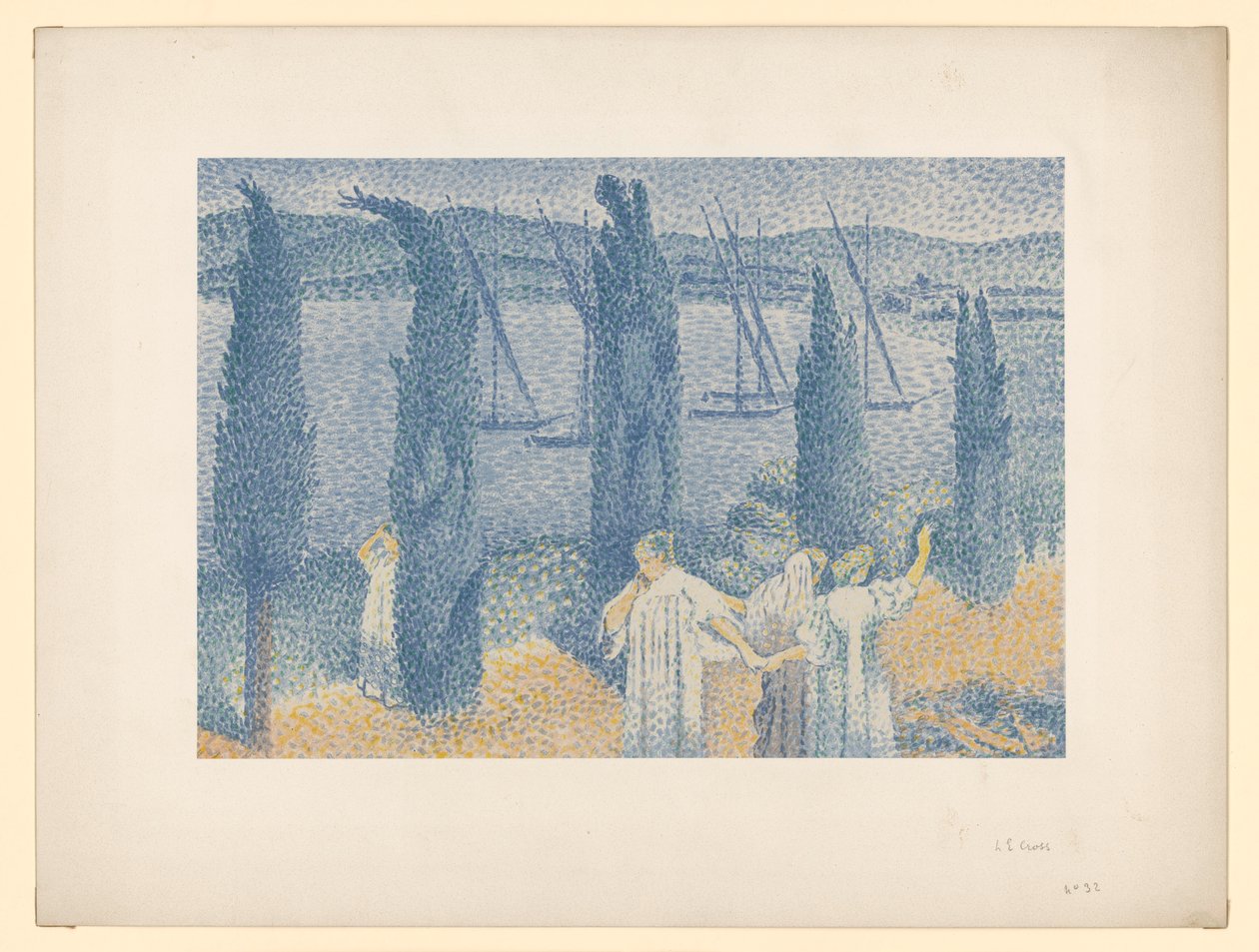 Mujeres paseando (de: A. Vollard: Les Peintre-Graveurs, París 1896/97) de Henri-Edmond Cross