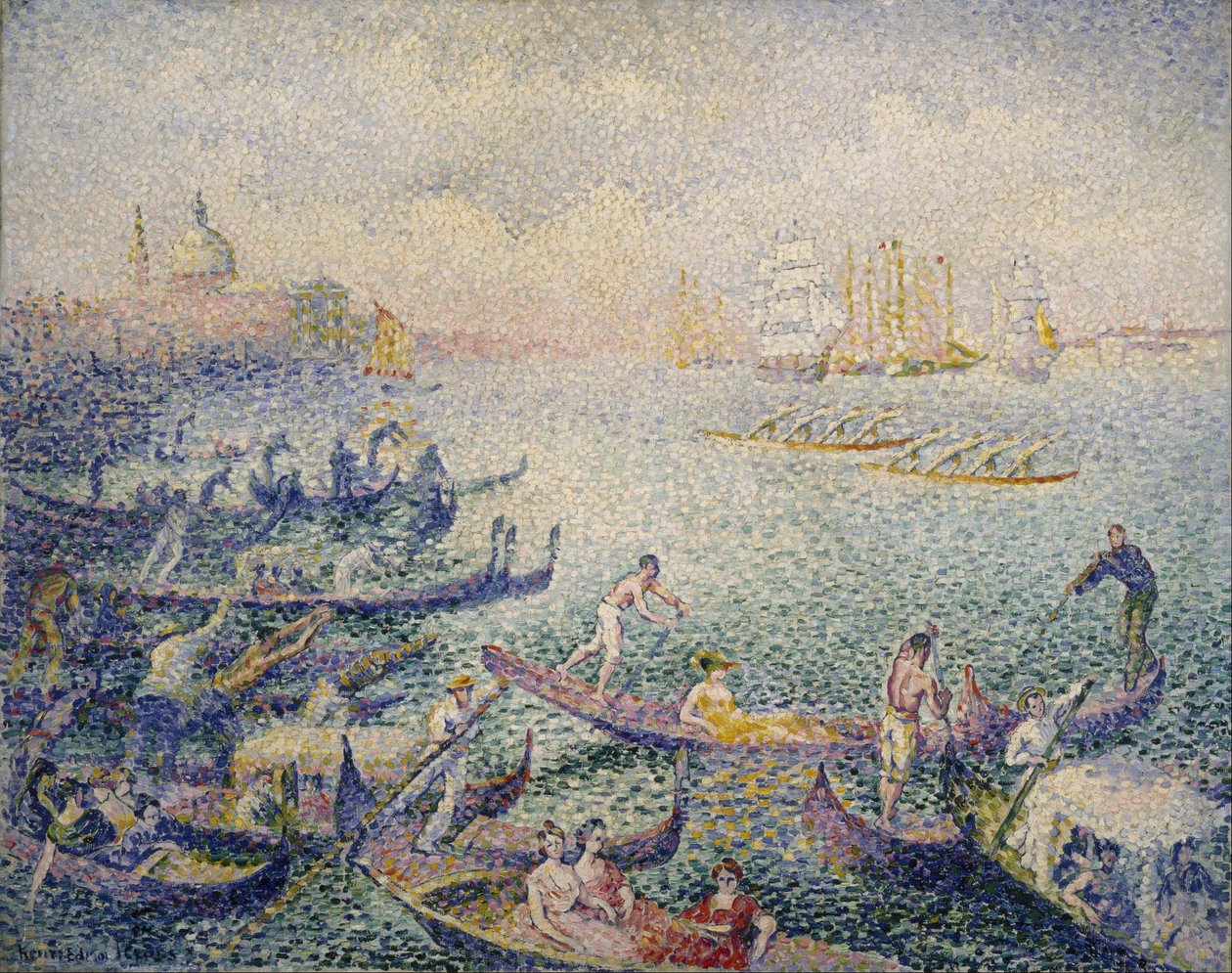 Regata en Venecia de Henri-Edmond Cross