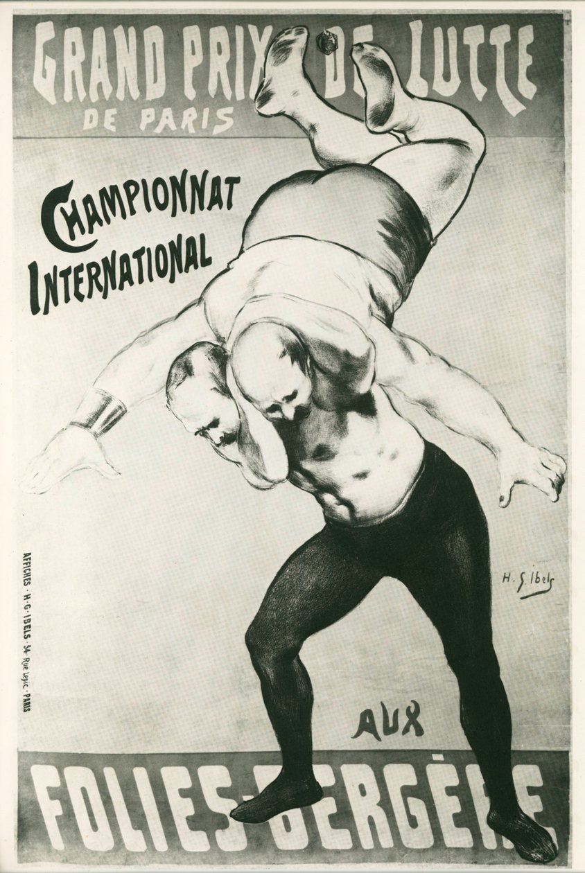 Henri G. Ibels: Gran Premio de Lucha de París ... (litografía) de Henri Gabriel Ibels