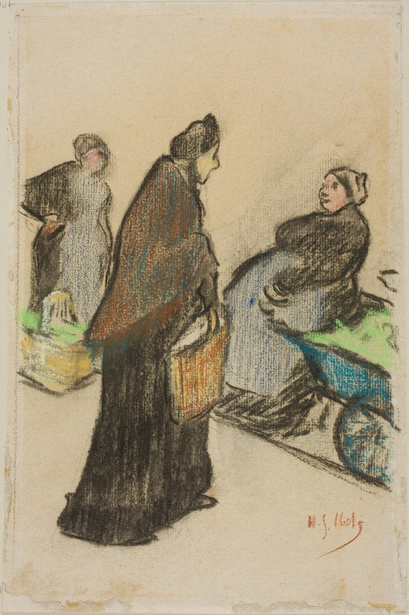 Mujeres del mercado de Henri-Gabriel Ibels