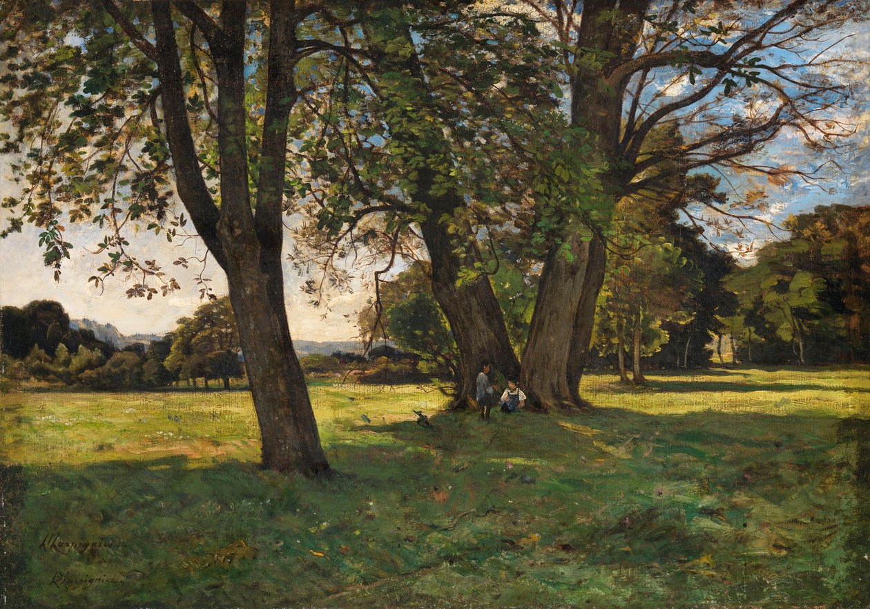 Una escena campestre de Henri-Joseph Harpignies