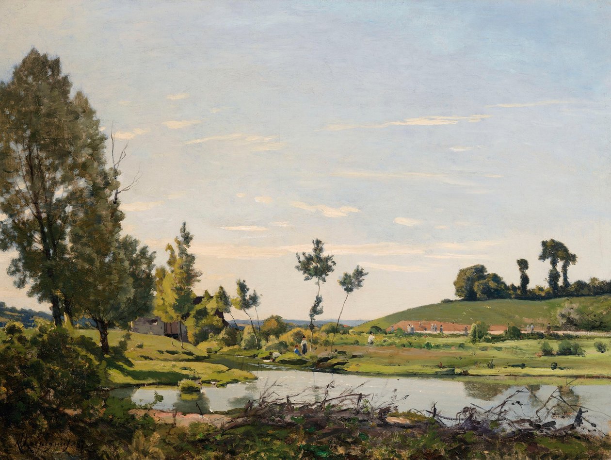 Una escena junto al río de Henri-Joseph Harpignies