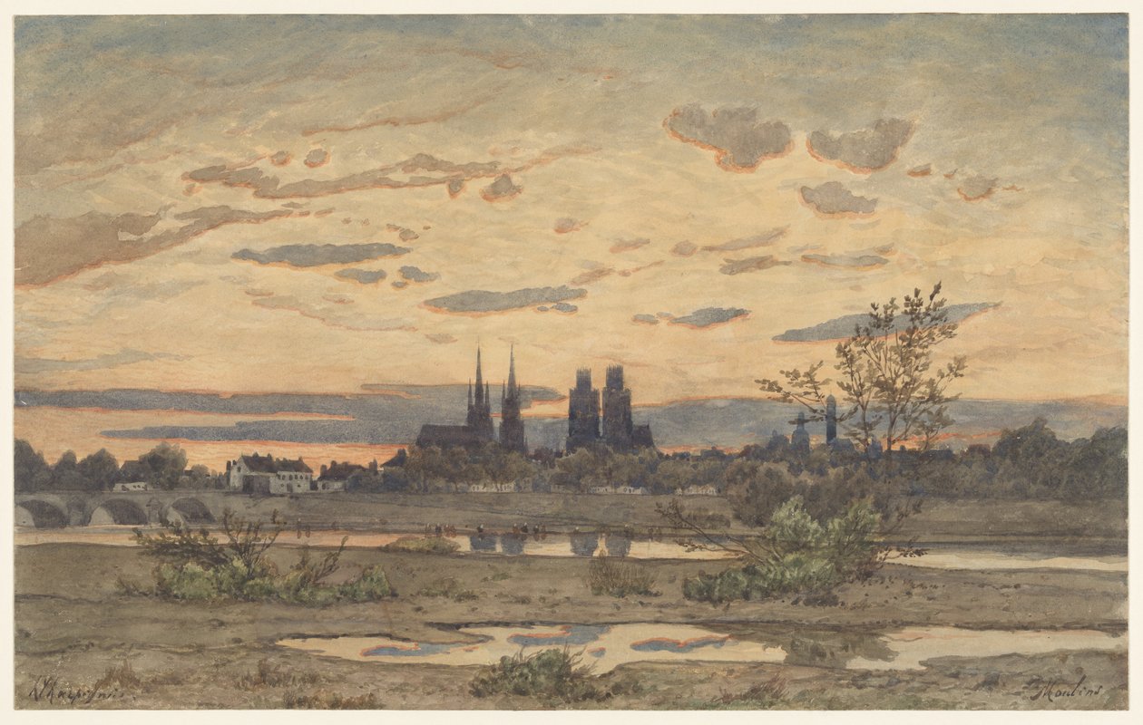 Vista de Moulins de Henri-Joseph Harpignies