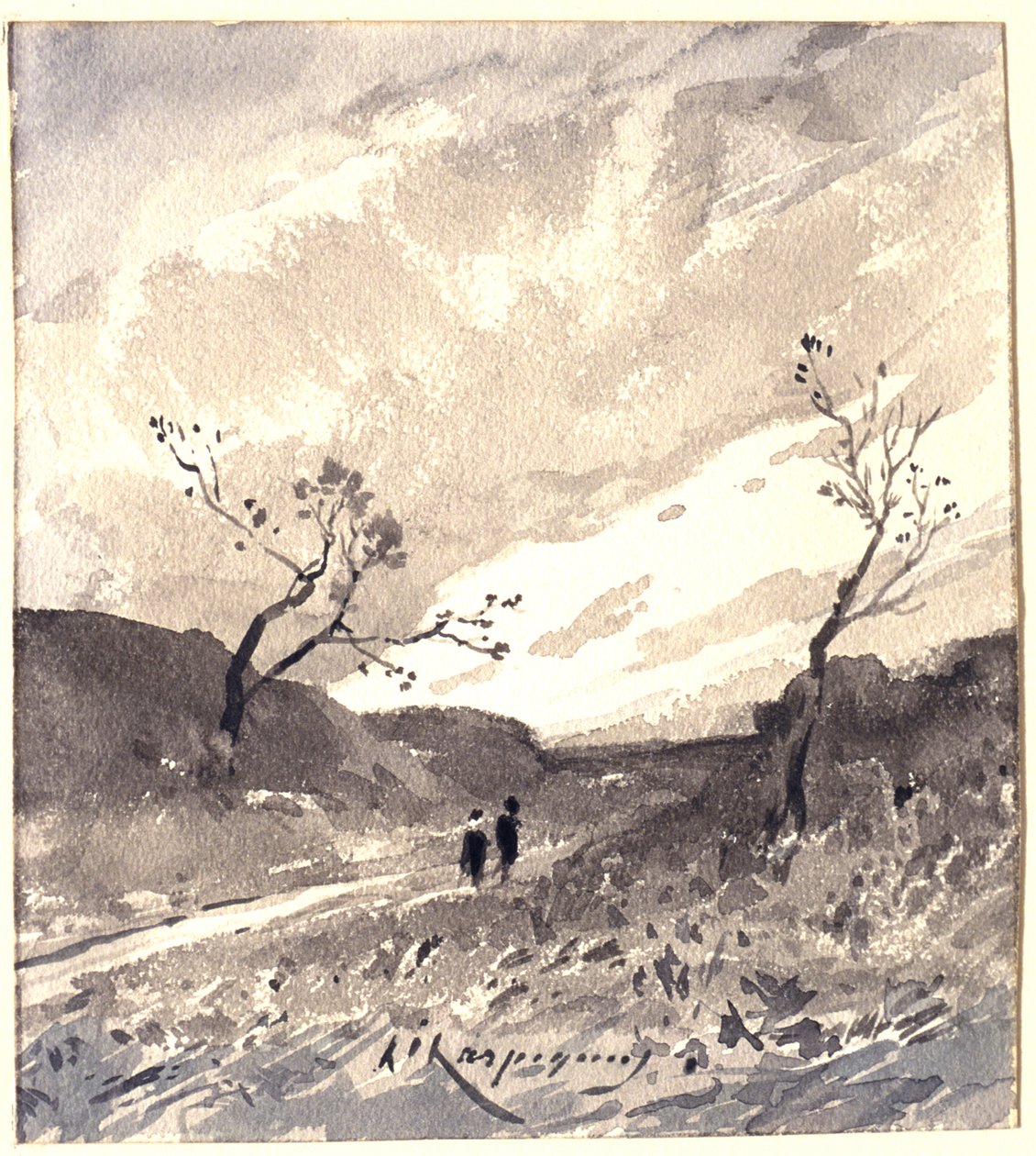 Paisaje en Las Landas de Henri-Joseph Harpignies