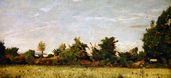 Paisaje con cabaña de Henri Joseph Harpignies