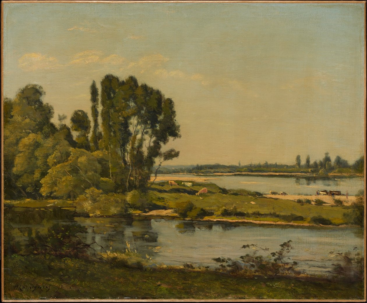 Paisaje con un río de Henri-Joseph Harpignies