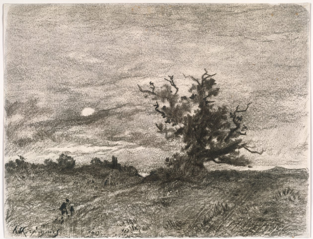 Paisaje a la luz de la luna de Henri-Joseph Harpignies