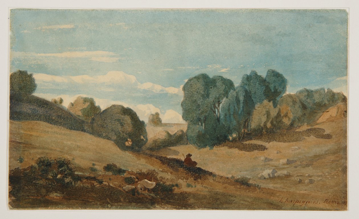 Vista cerca de Roma de Henri-Joseph Harpignies
