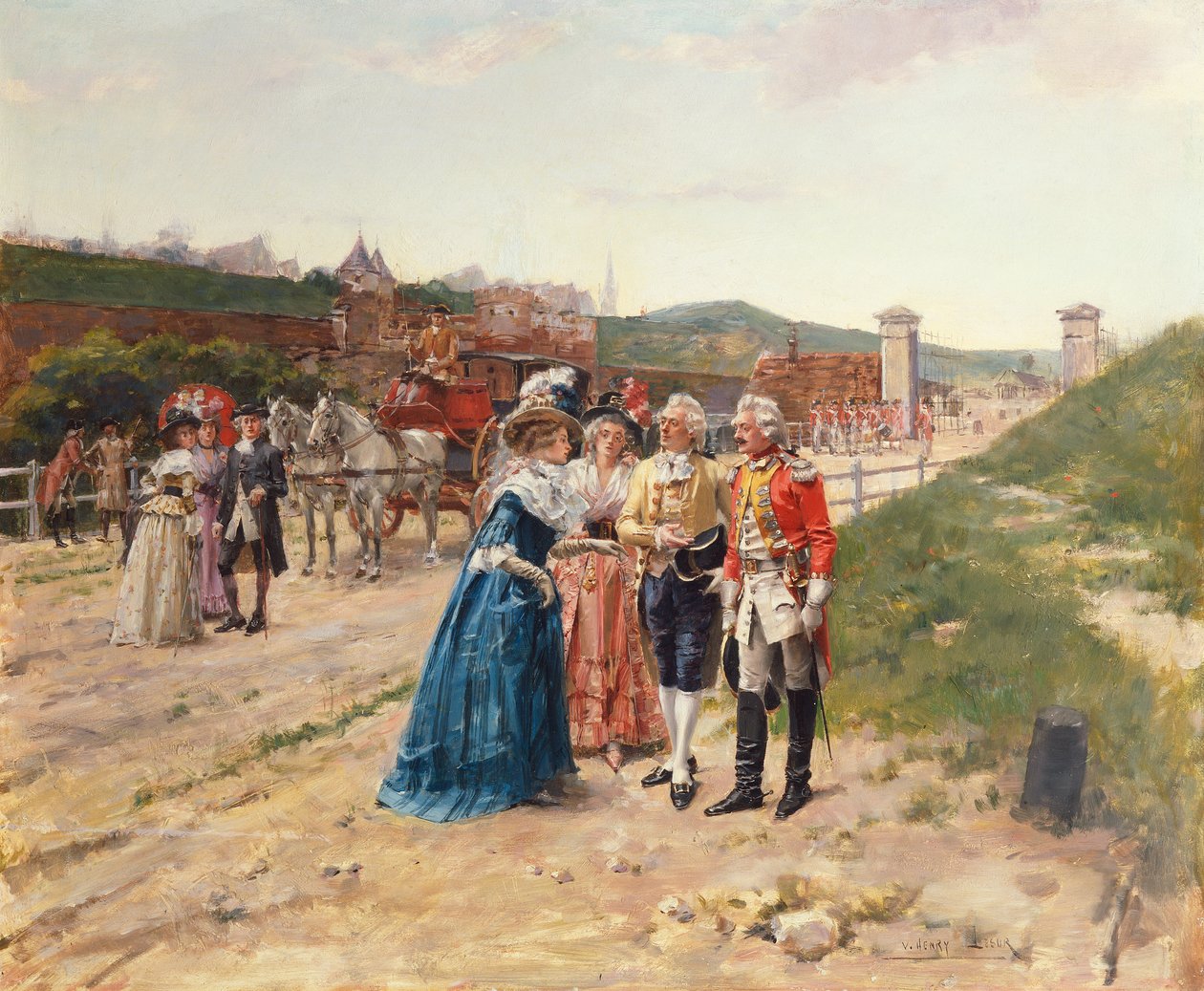 La introducción (óleo sobre tabla) de Henri-Victor Lesur