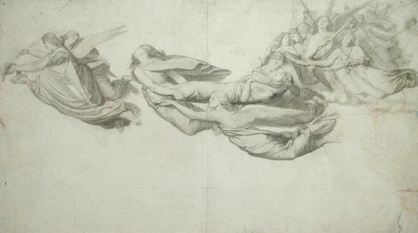 Boceto para Santa Catalina de Alejandría de Henri Lehmann