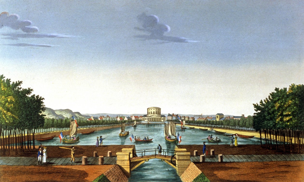 París, cuenca de la Villette de Henri (after) Courvoisier Voisin