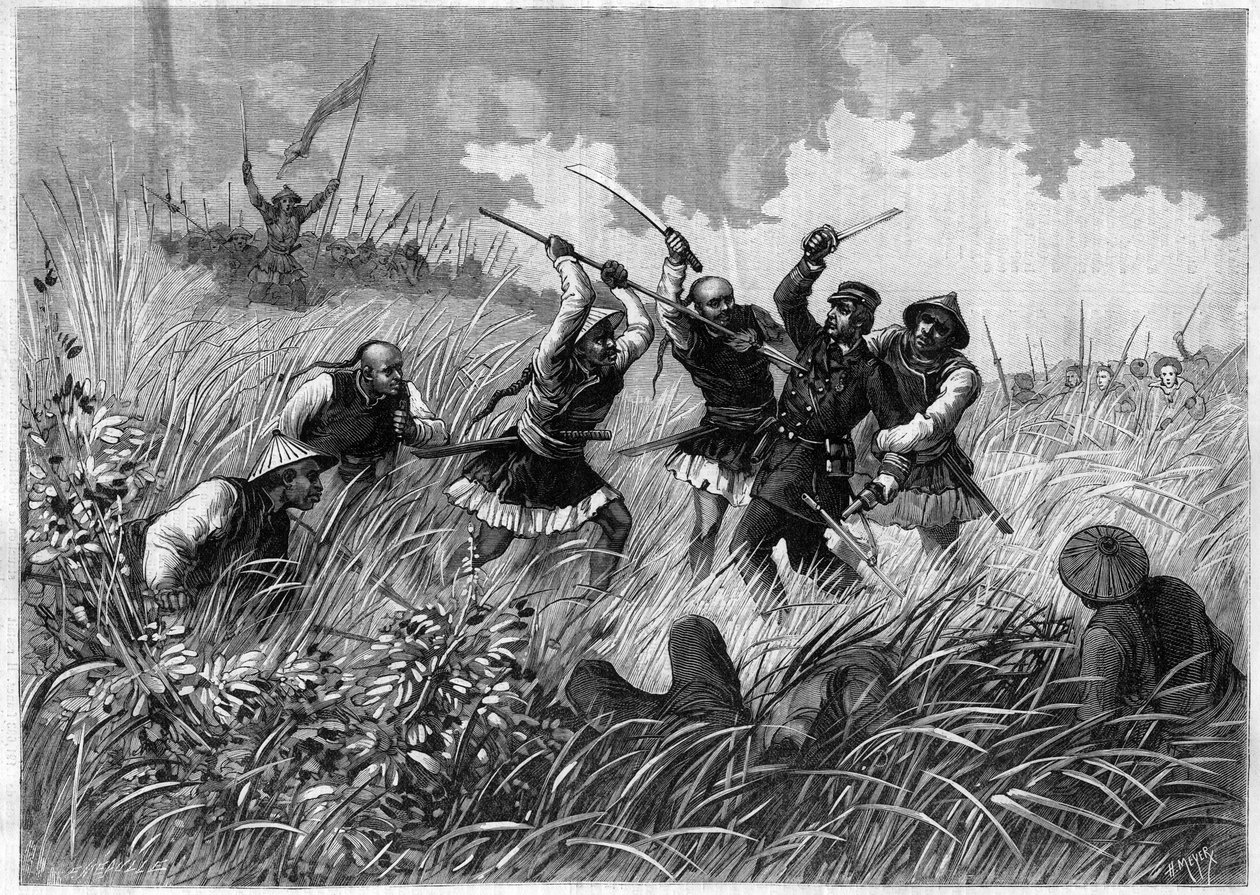 Conquista de Tonkín (actual Vietnam) - Muerte del Comandante Henri Rivière (1827-1883), 19 de mayo de Henri (after) Meyer
