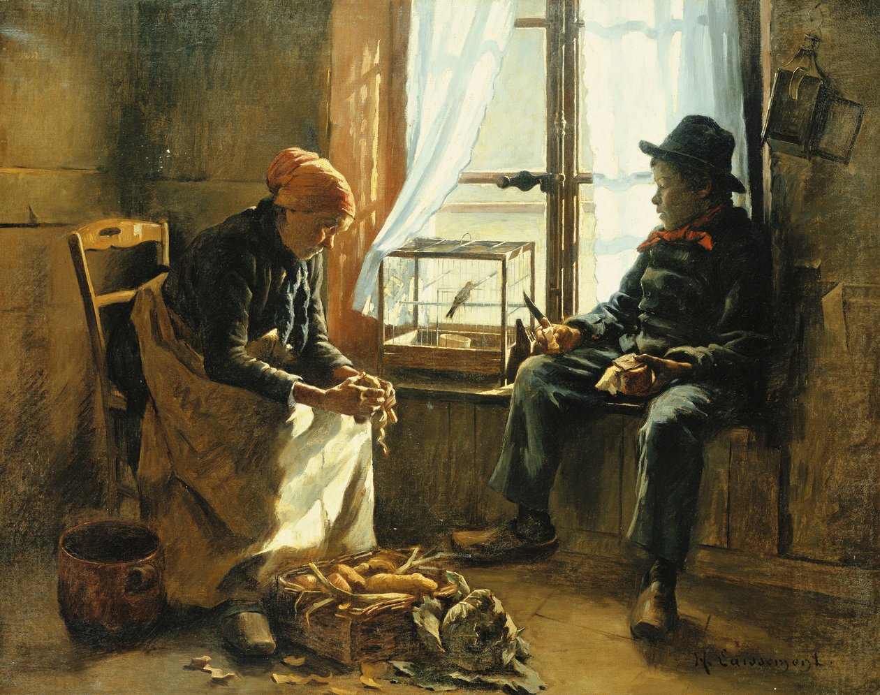 Sol de invierno de Henri Adolphe Laissement