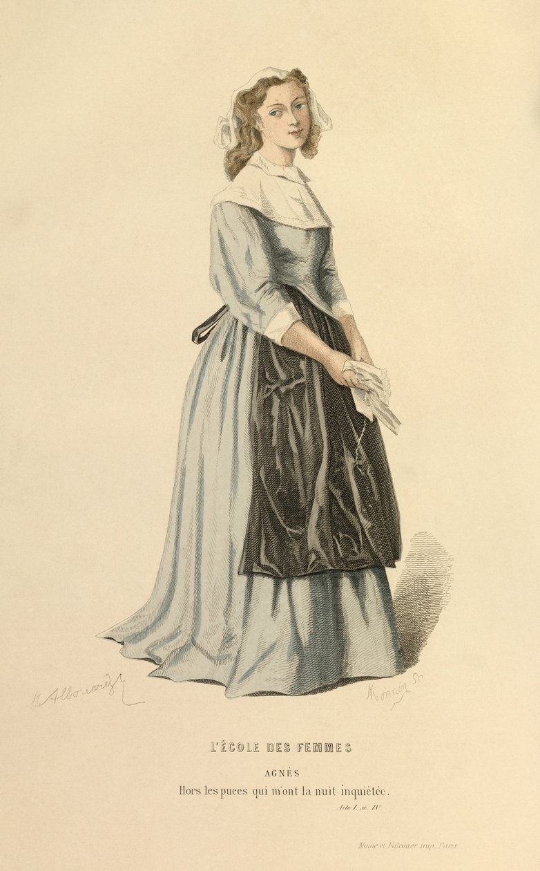 Vestuario para el papel de Agnes de Henri Allouard