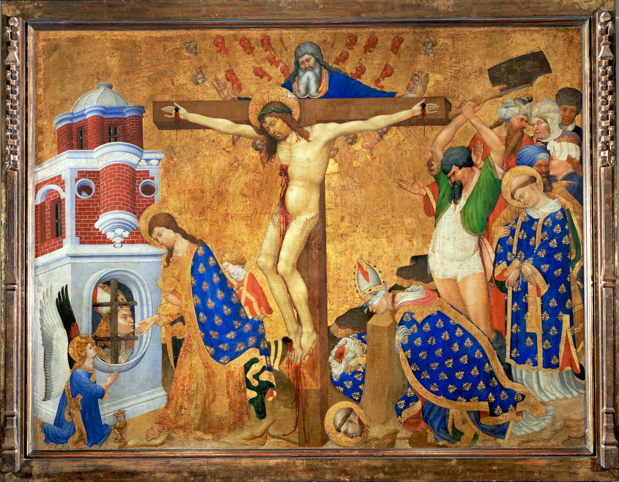 Altar de San Dionisio: Comunión y Martirio ... de Henri Bellechose