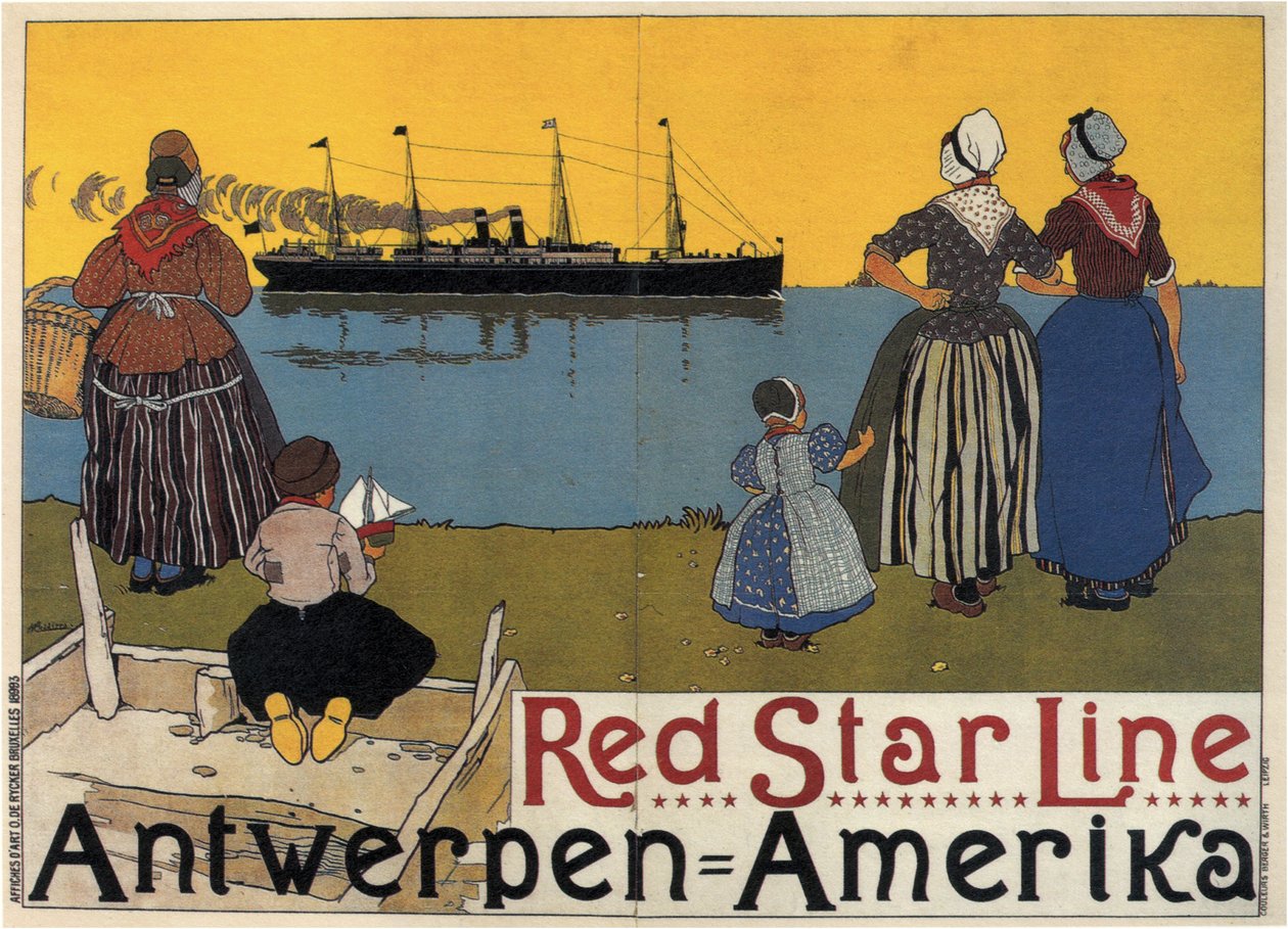Red Star Line, 1899 de Henri Cassiers