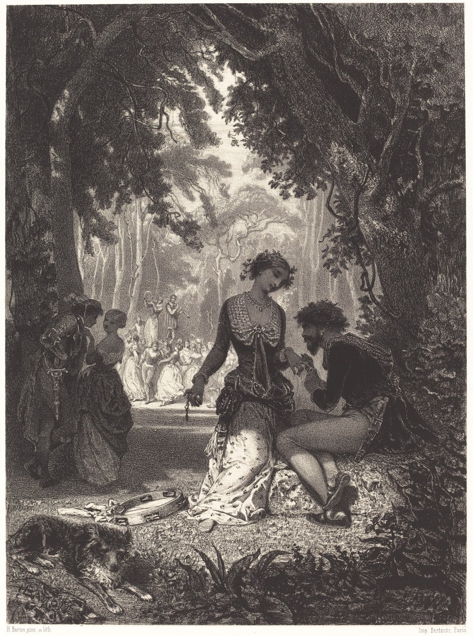 Bailarines italianos de Henri Charles Antoine Baron