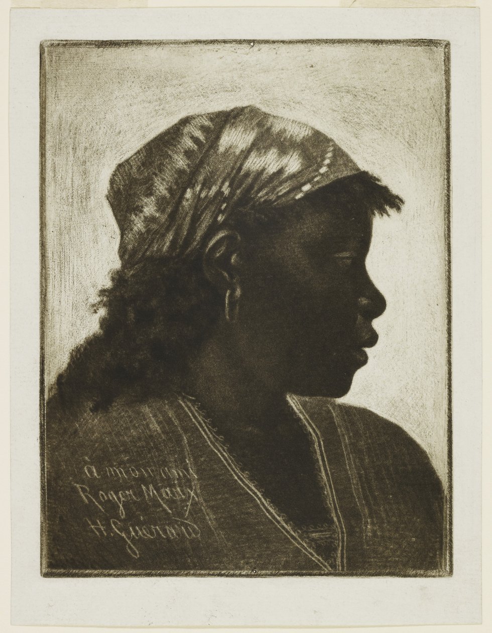 Cabeza de negra, c.1888 de Henri Charles Guérard