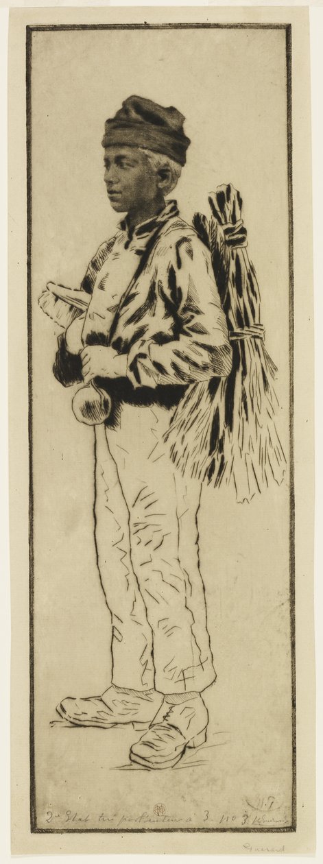 El deshollinador, c.1890 de Henri Charles Guérard