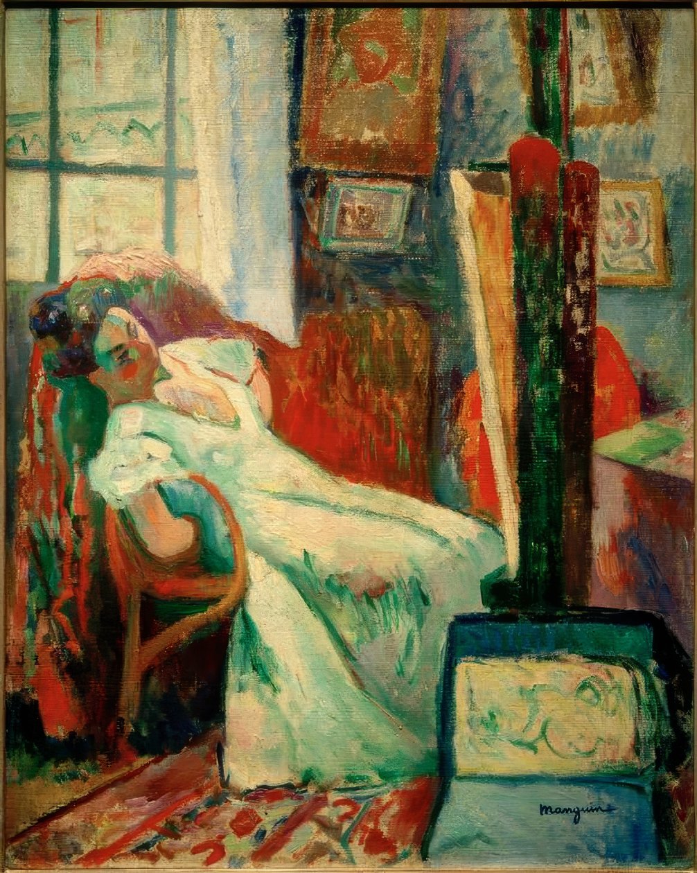 El descanso del modelo (Jeanne) de Henri Charles Manguin