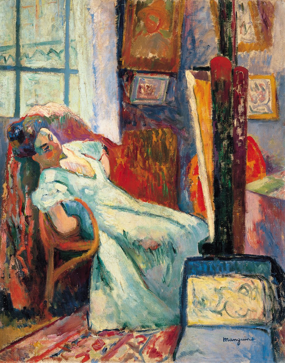 Modelo descansando, 1905 de Henri Charles Manguin
