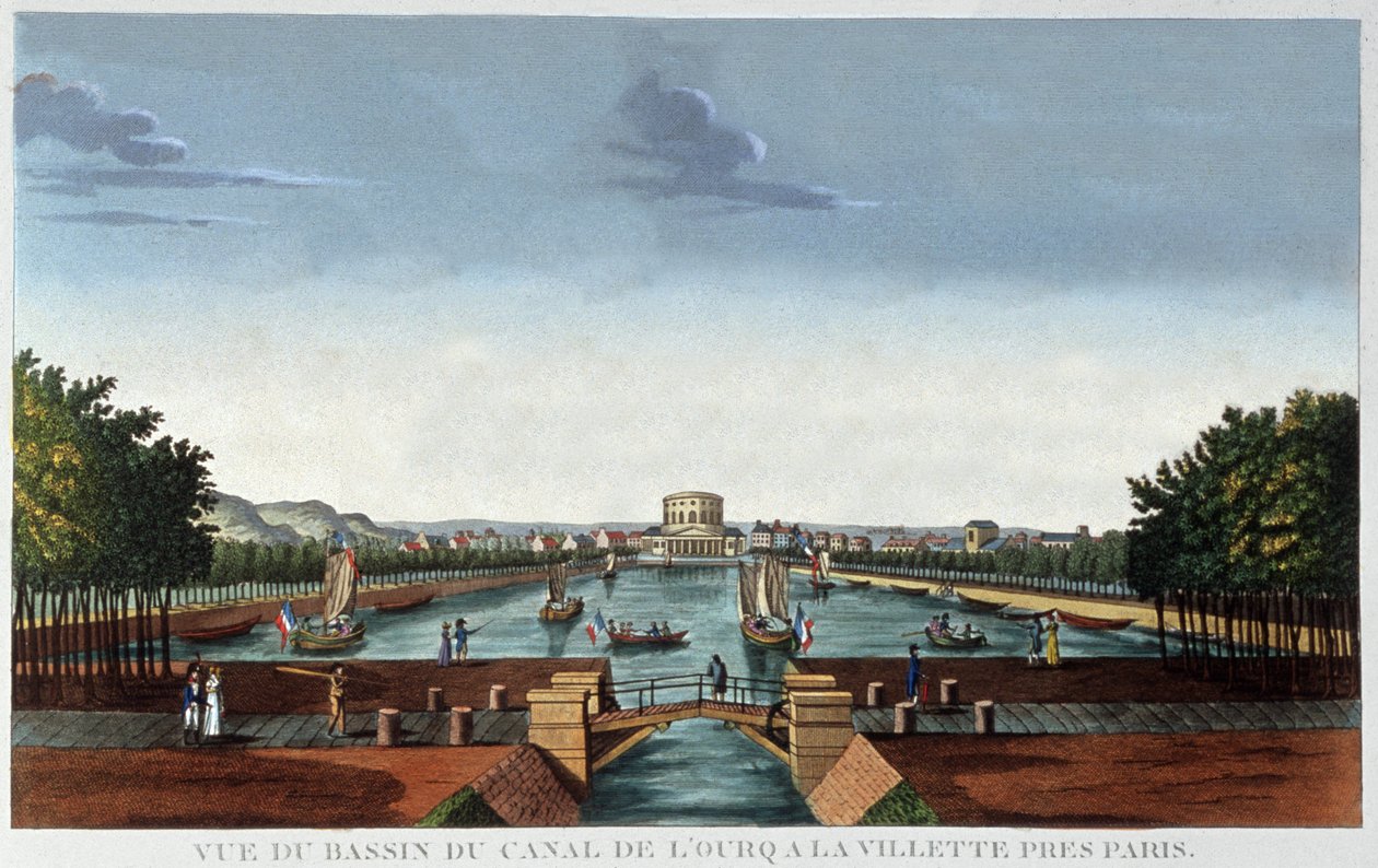 Bassin de la Villette, París de Henri Courvoisier Voisin