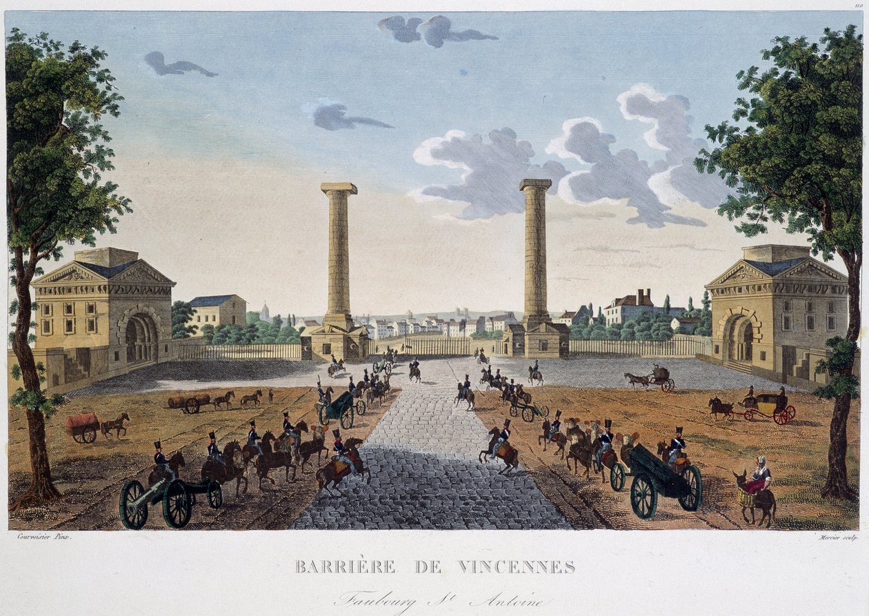 La barrera de Vincennes - en "Vues de Paris" de Henri Courvoisier Voisin