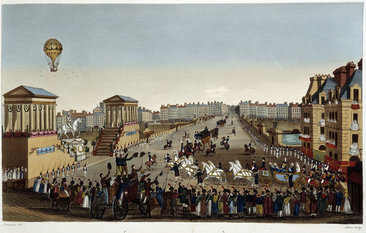 Entrada de Su Majestad Luis XVIII a París de Henri Courvoisier Voisin