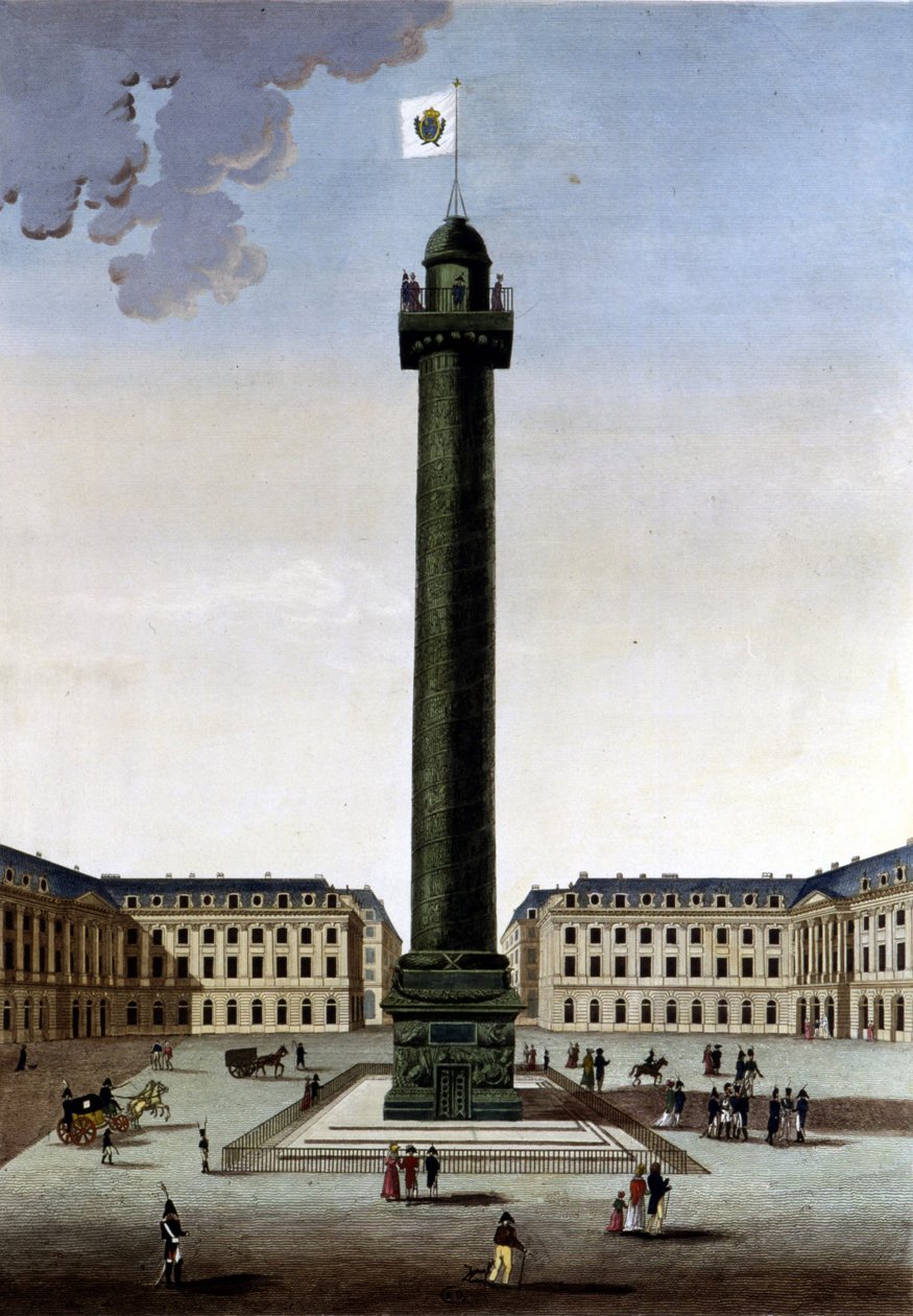 Place Vendôme - en “Views of Paris” por Courvoisier de Henri Courvoisier Voisin