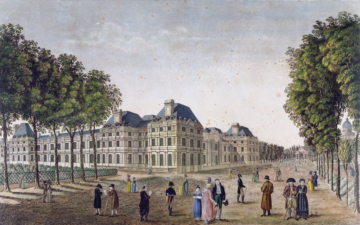 El Palacio de Luxemburgo, c.1815-20 de Henri Courvoisier Voisin