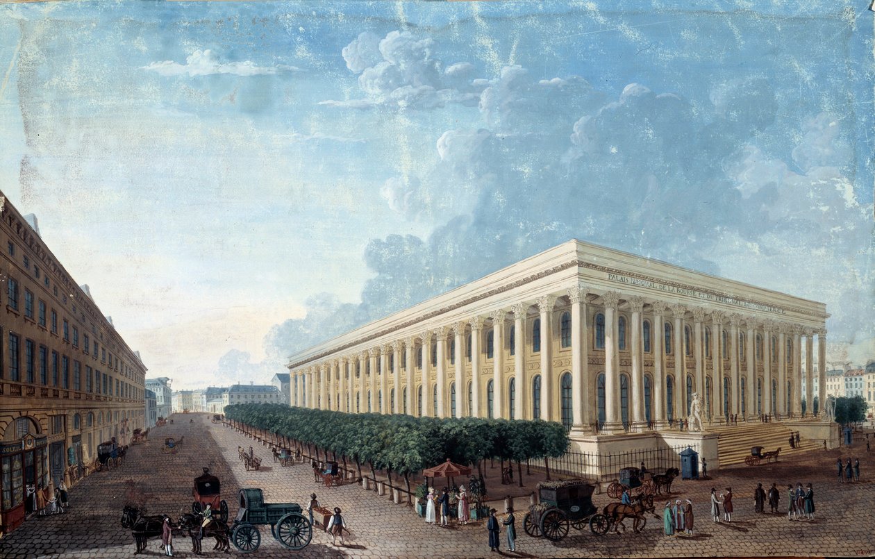La Bolsa y la Place de la Bourse en París de Henri Courvoisier Voisin