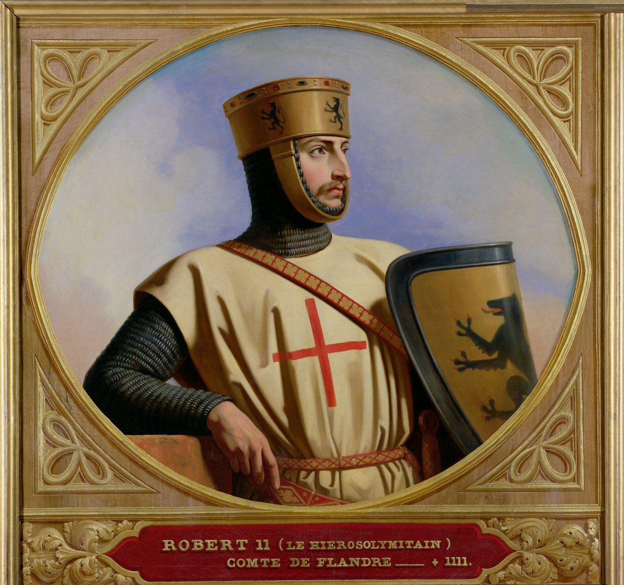 Roberto II el Hierosolimitano, Conde de Flandes (m.1111) 1843 de Henri Decaisne