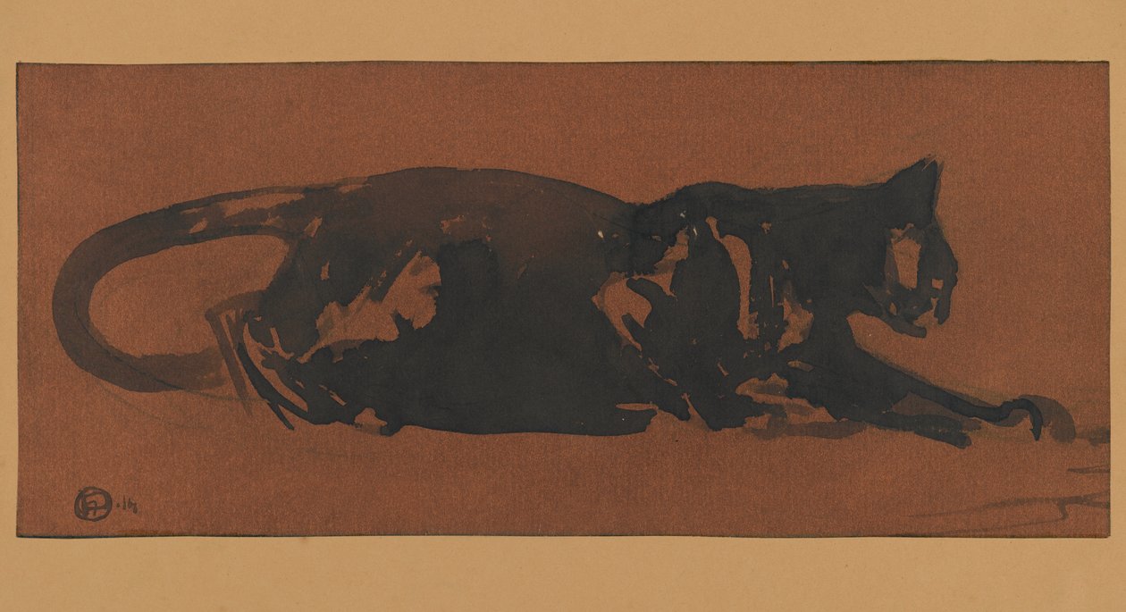 Gato negro de Henri Deluermoz