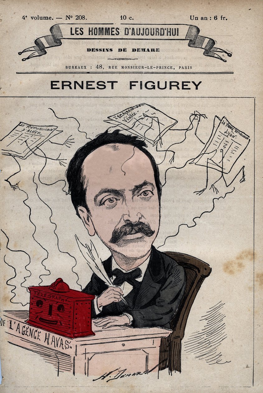 Caricatura de Ernest Figurey (1836-1903) de 