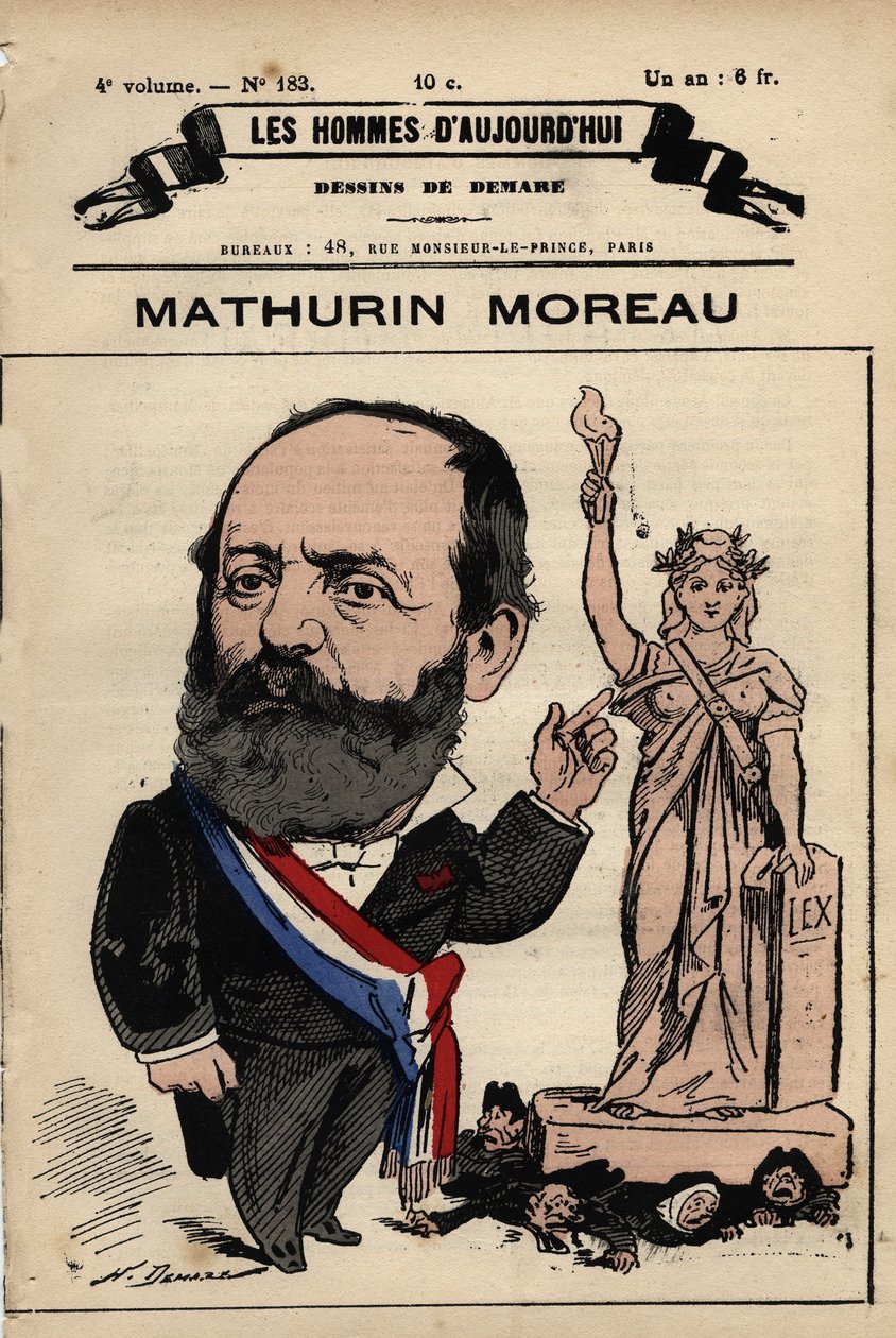 Caricatura de Mathurin Moreau (1822-1912) de 