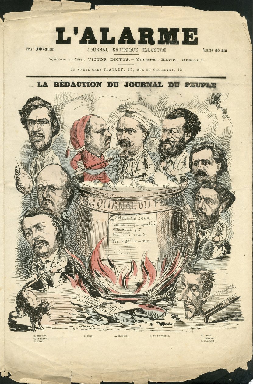 Ilustración de Henri Demare (1846-1888) para la portada de L