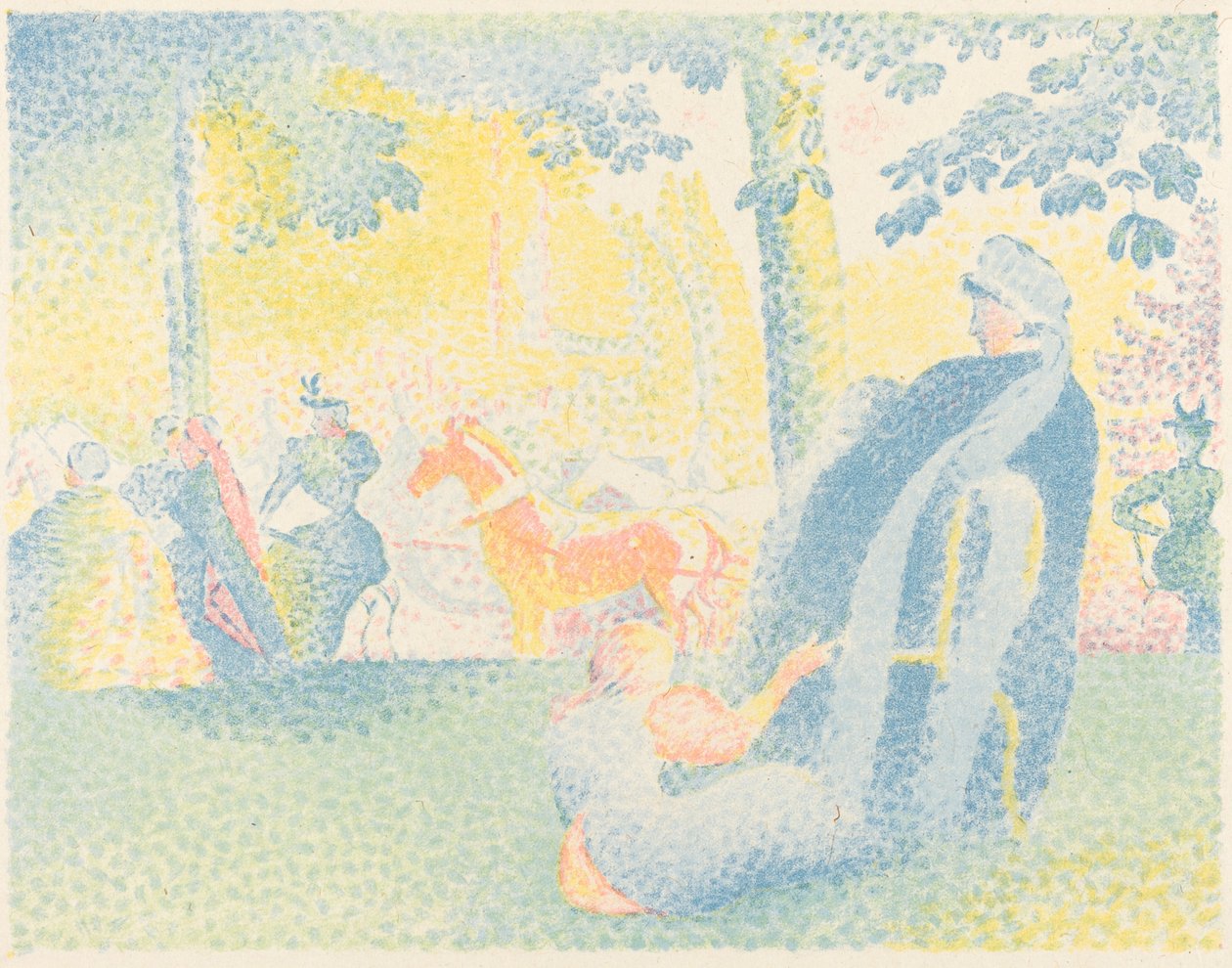 En el parque de Henri Edmond Cross