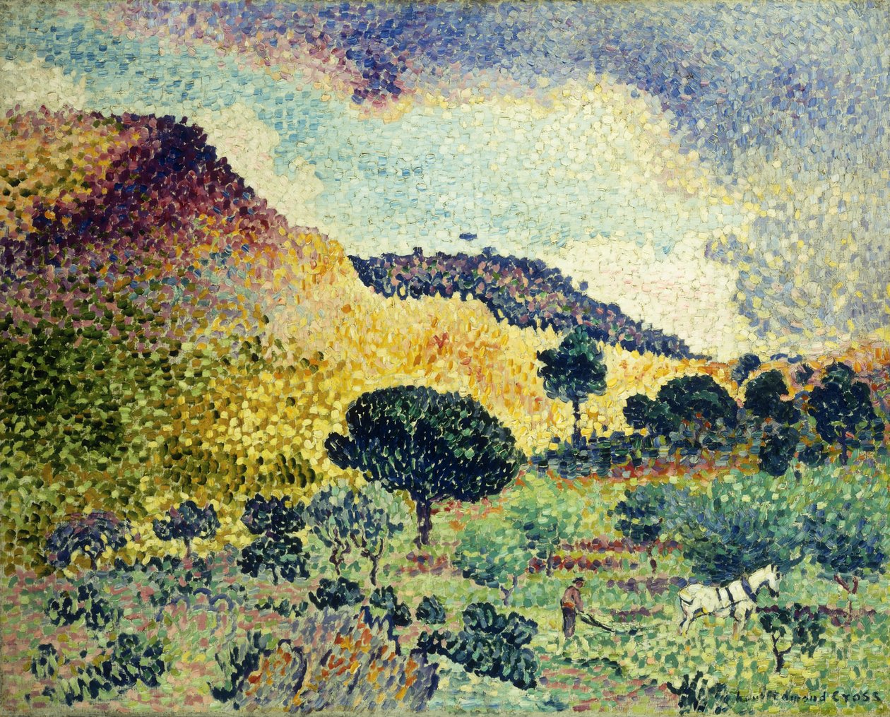 La Chaine des Maures, junio, 1906-abril 1907 de Henri Edmond Cross
