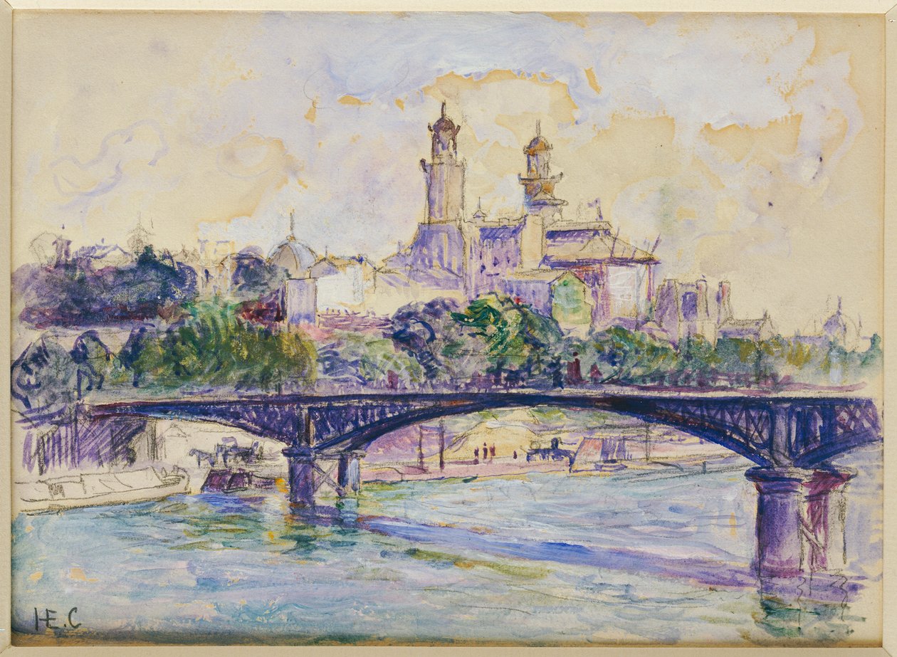 El Sena frente al Trocadero de Henri Edmond Cross