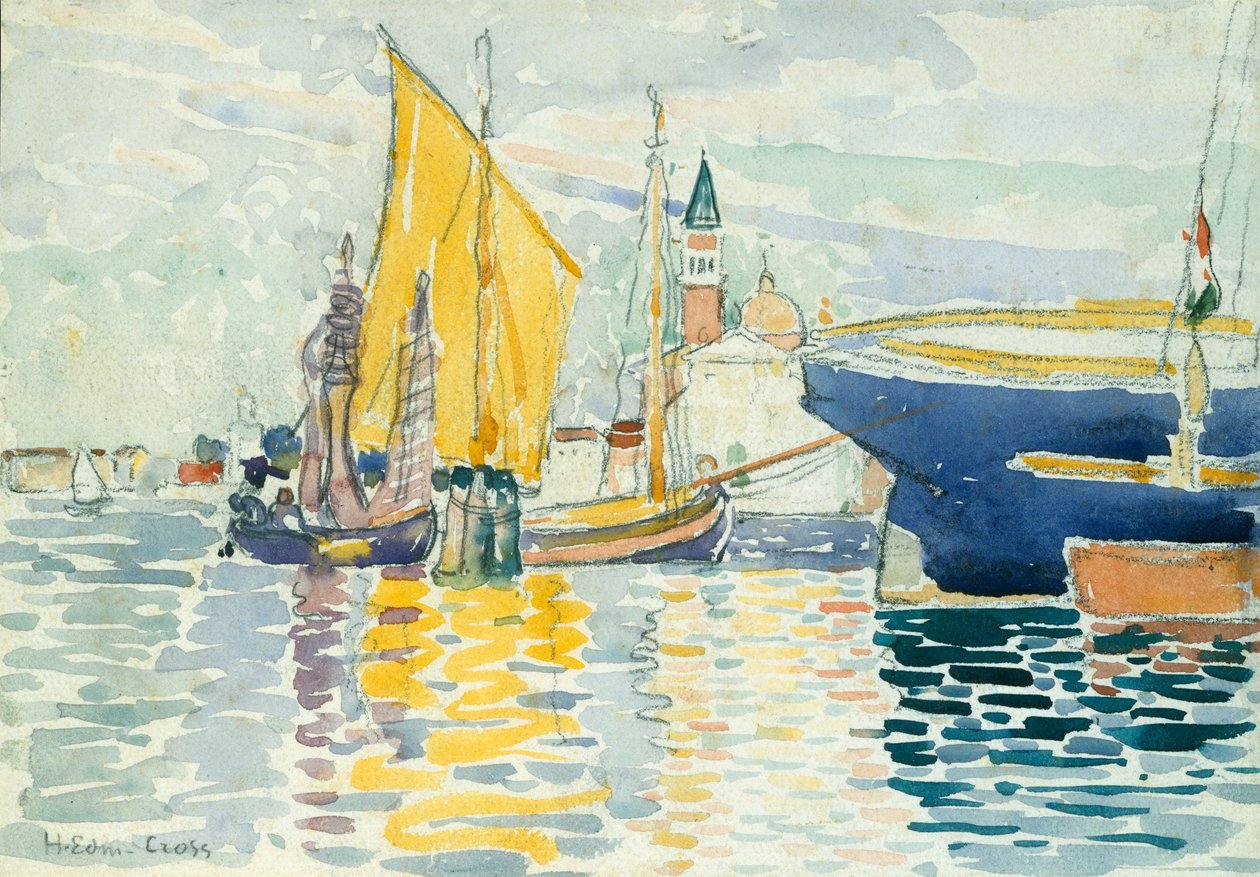Venecia-La Giudecca, 1903 de Henri Edmond Cross