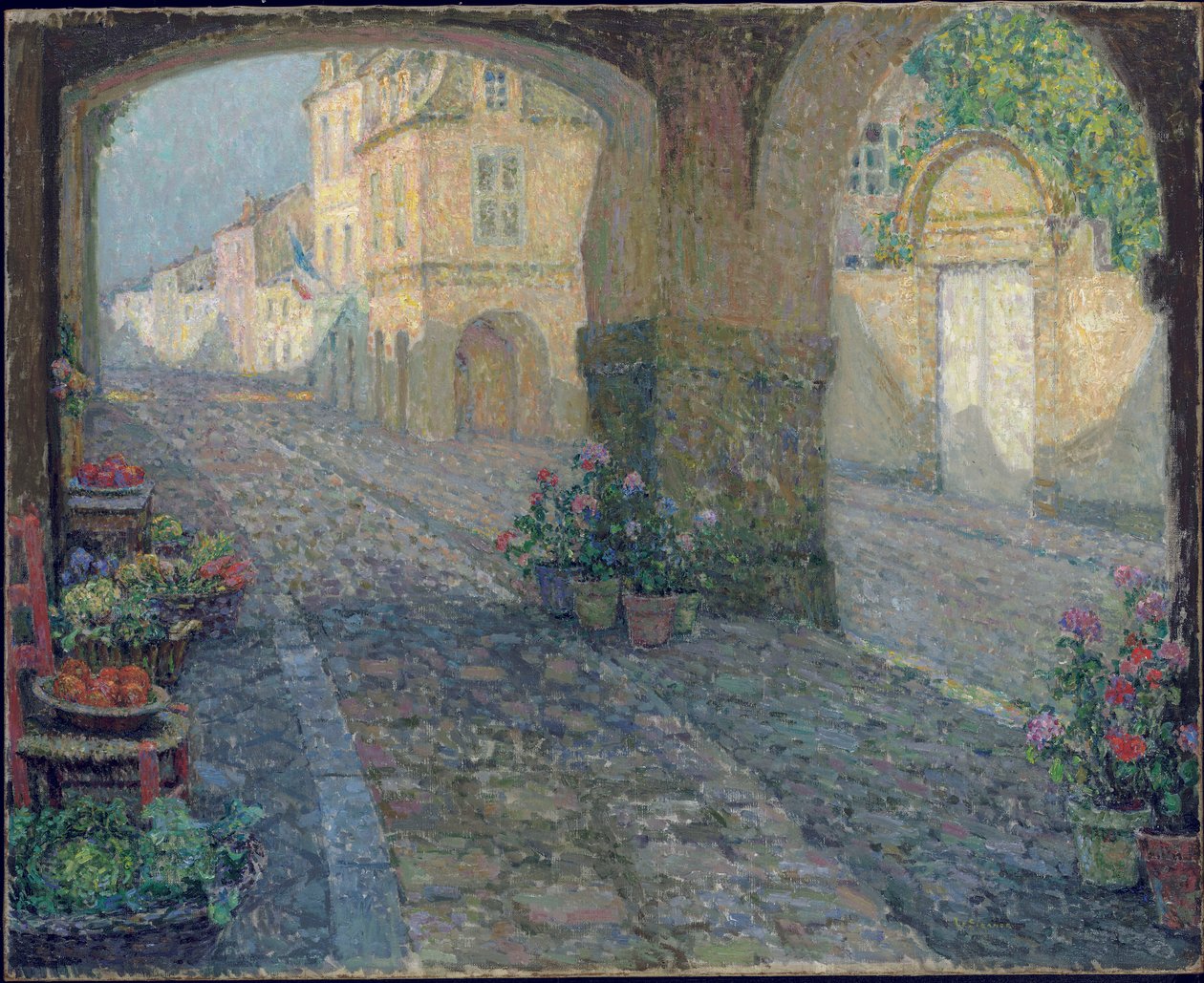 La Boutique de Vieux Porche de Henri Eugene Augustin Le Sidaner