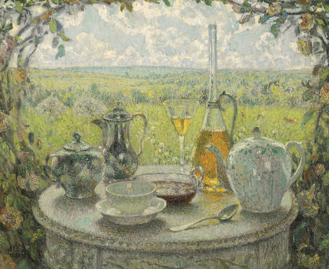 Postimpresionismo: Mesa, primavera de Henri Eugene Augustin Le Sidaner