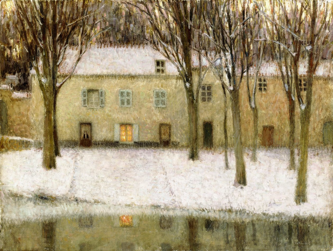 Pequeño Lugar junto al Agua de Henri Eugene Augustin Le Sidaner