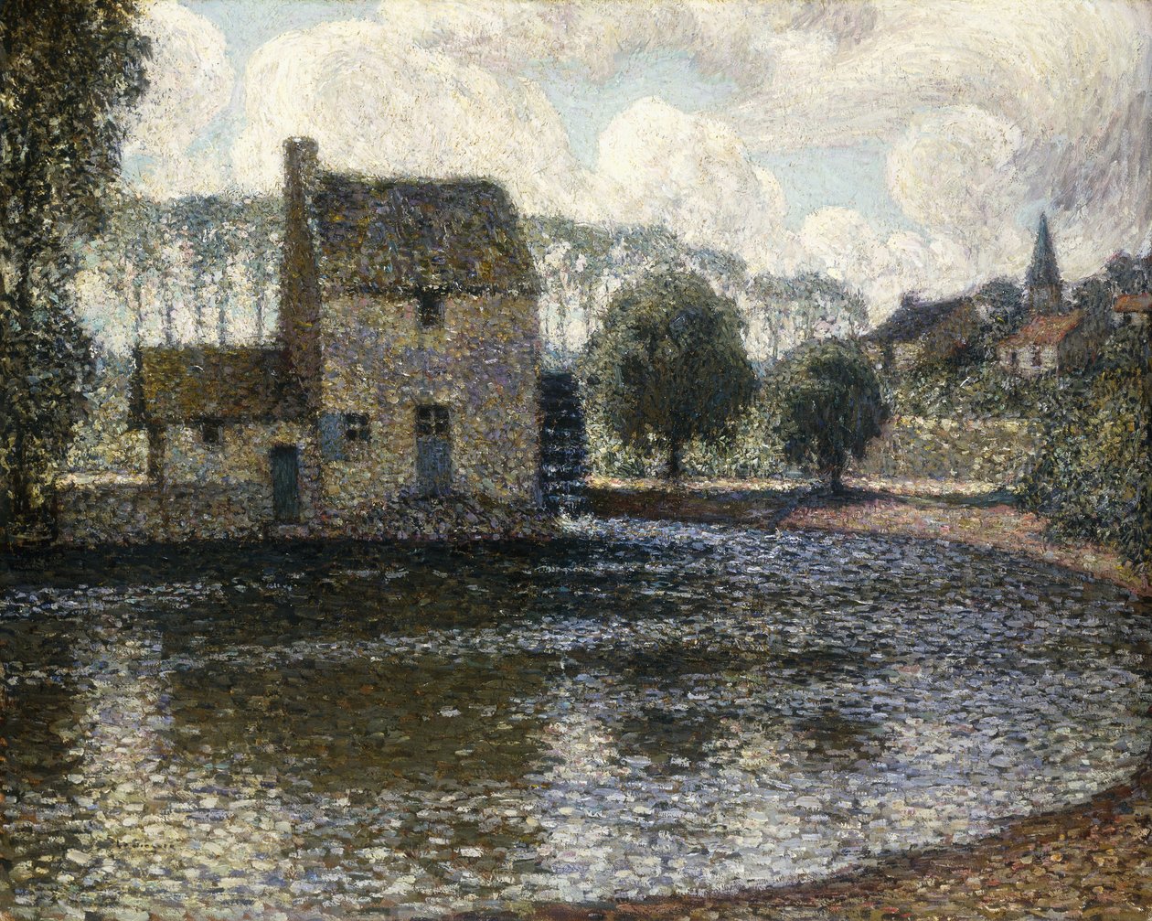 El molino gris de Henri Eugene Augustin Le Sidaner