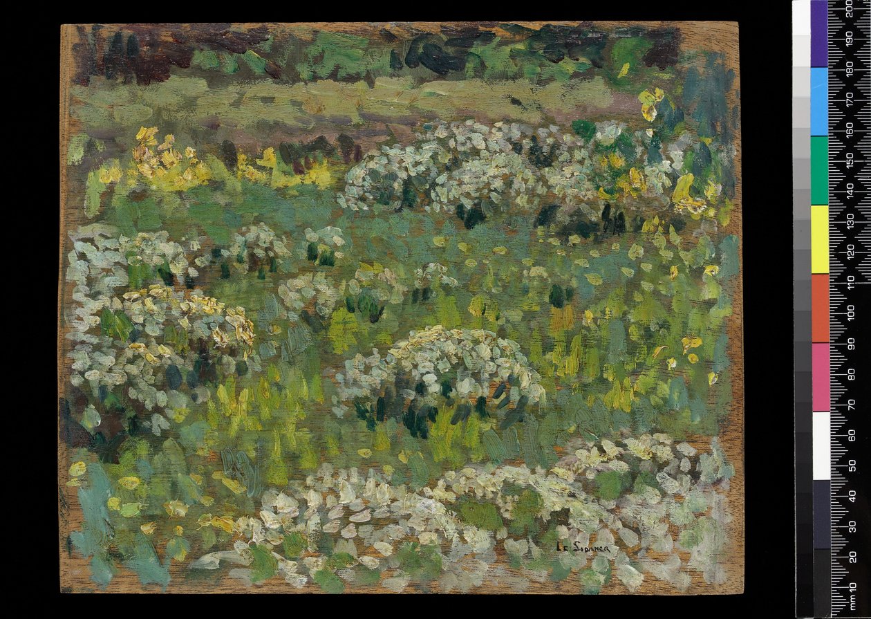El Jardín del Estanque, Hampton Court de Henri Eugene Augustin Le Sidaner
