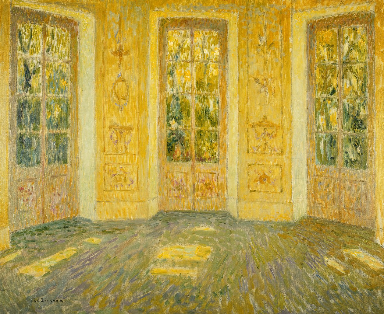 Ventanas al parque de Henri Eugene Augustin Le Sidaner